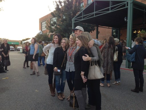 Chip greeting people in line at their Fall Workshop in Waco, Texas