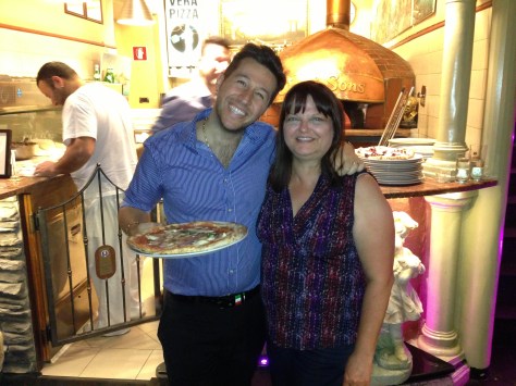 At Ciro & Sons in Florence, Italy where they make great pasta and pizza!