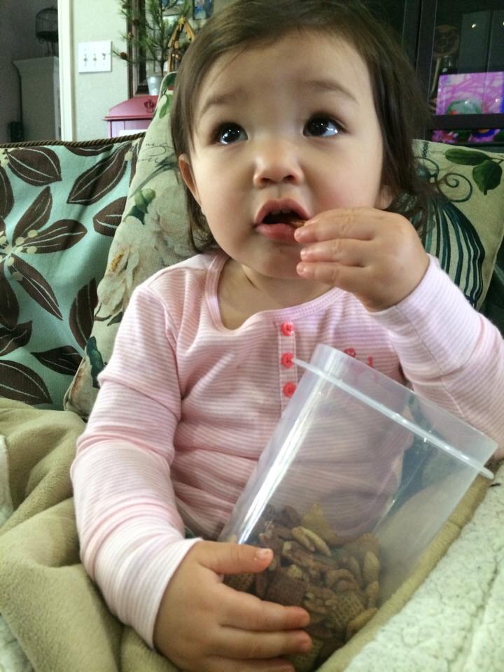 Baked Chex Mix is is kid approved by my snack lovin' granddaughter! www.Pie LadyLife.com